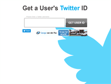 Tablet Screenshot of gettwitterid.com